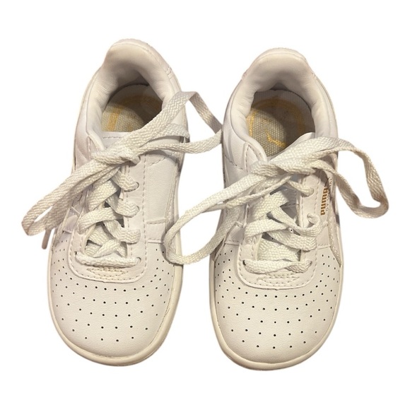PUMA Kids White Sneakers - Picture 1 of 6